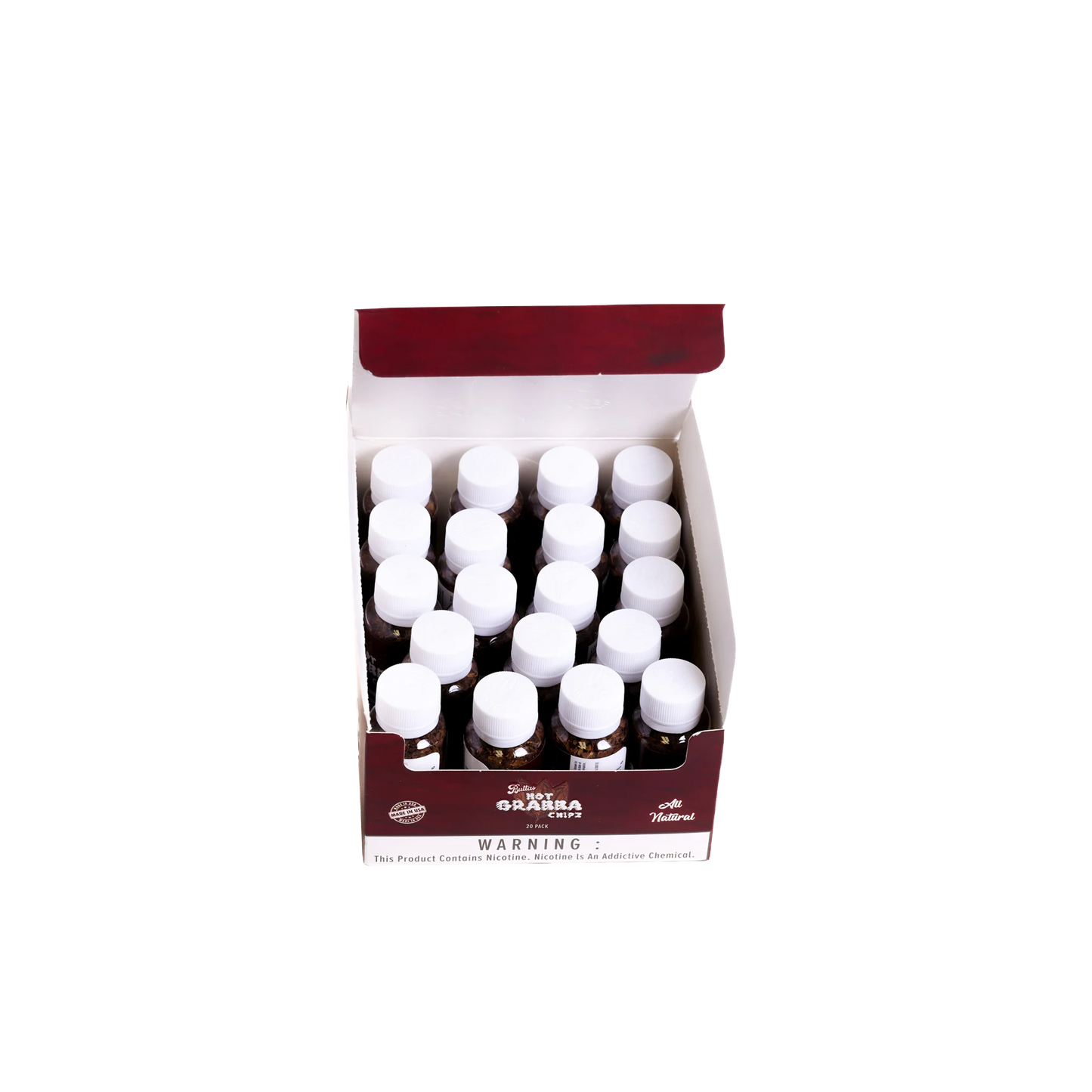 Butta's Hot Grabba Chipz Box (Small, 20 Bottles)