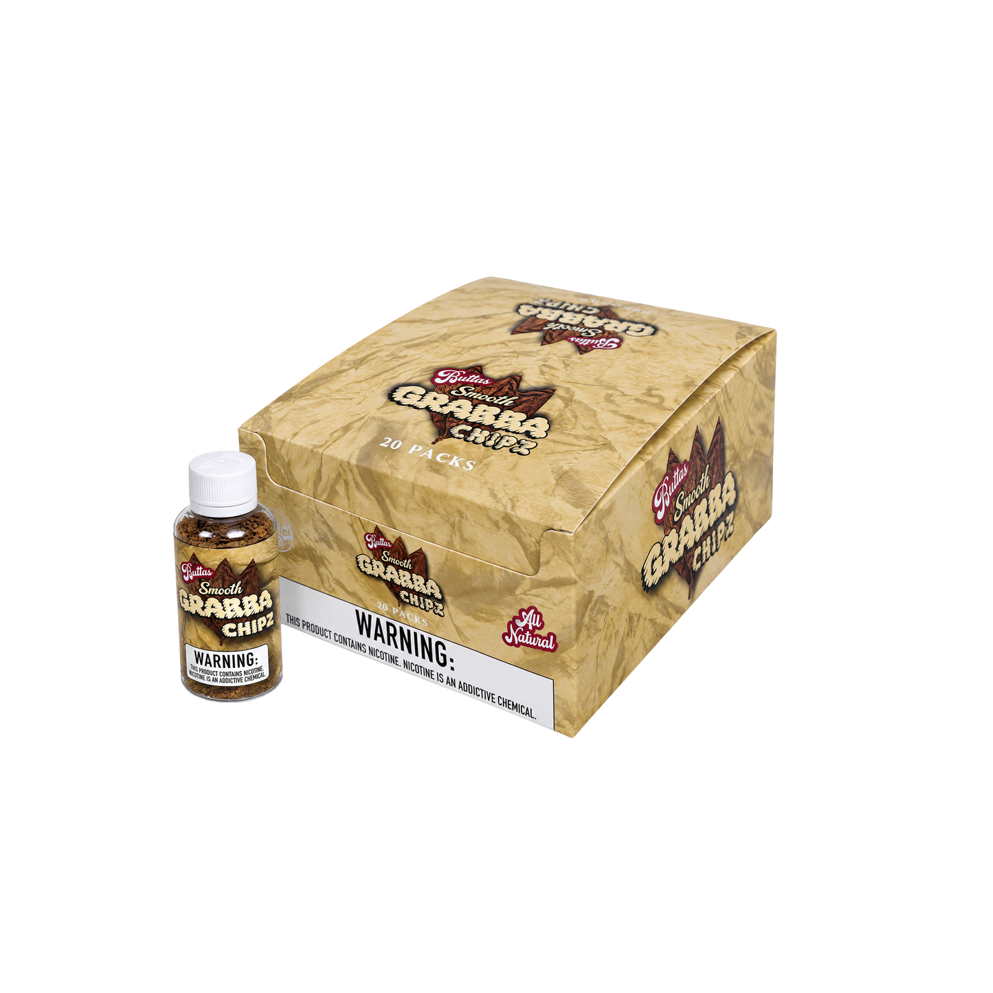 Butta's Smooth Grabba Chipz Box (Big, 20 Bottles)
