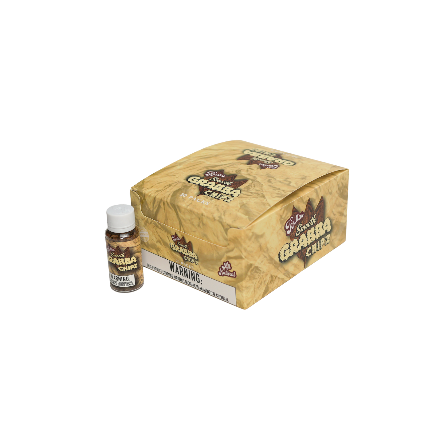 Butta's Smooth Grabba Chipz Box (Small, 20 Bottles)